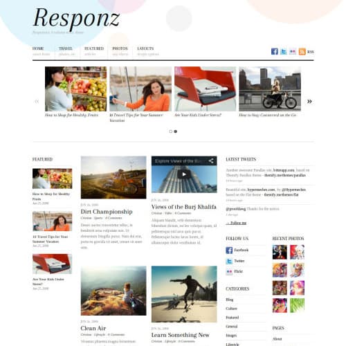 Themify Responz Тема WordPress