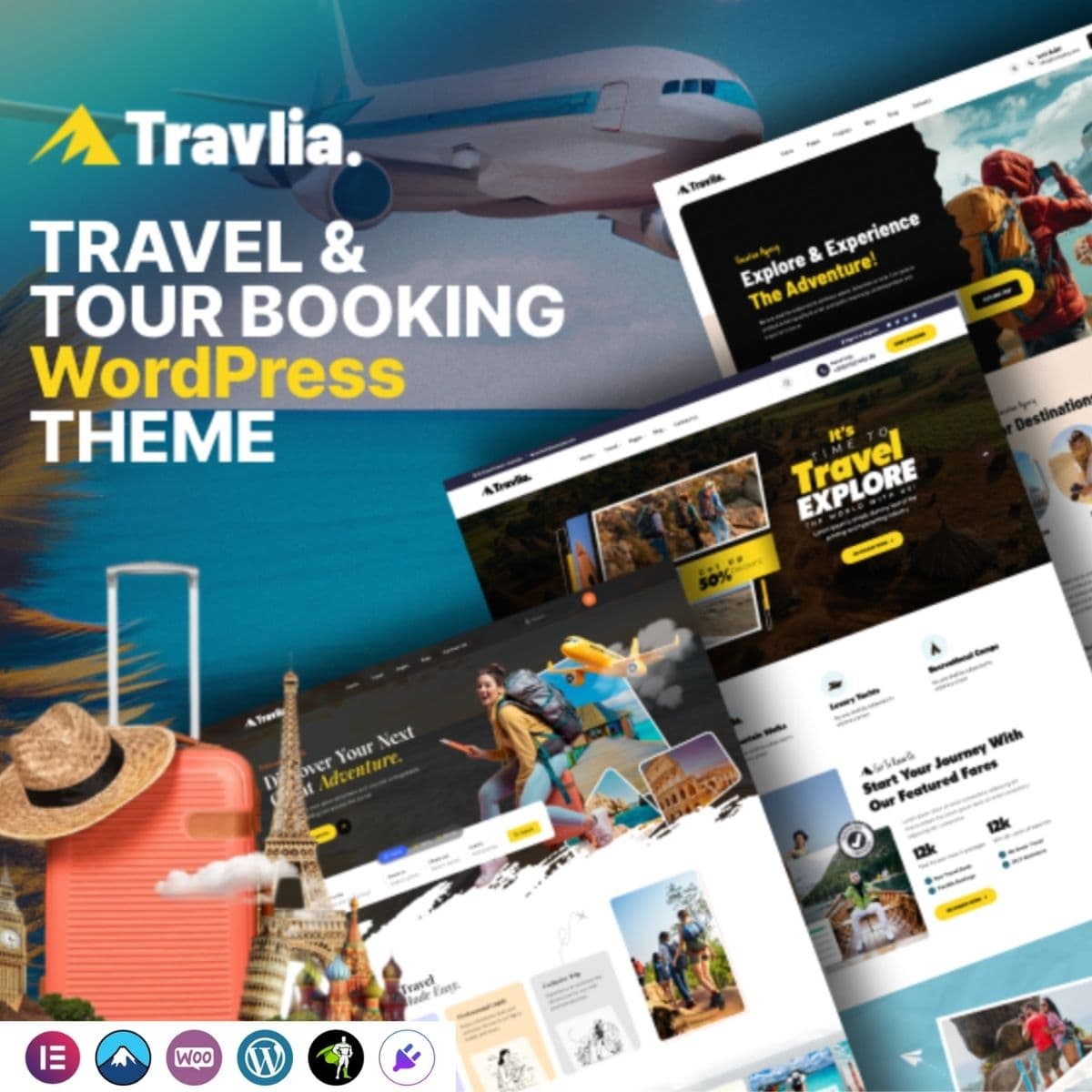 Travlia - Voyage & Tour Réservation Thème WordPress