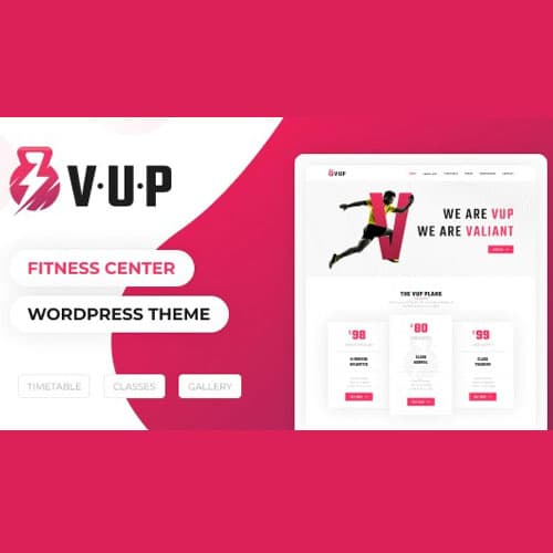 VUP - Fitness Center قالب ووردبريس