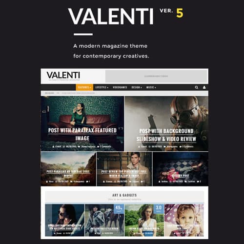 Valenti - WordPress HD Review Tijdschrift News Theme