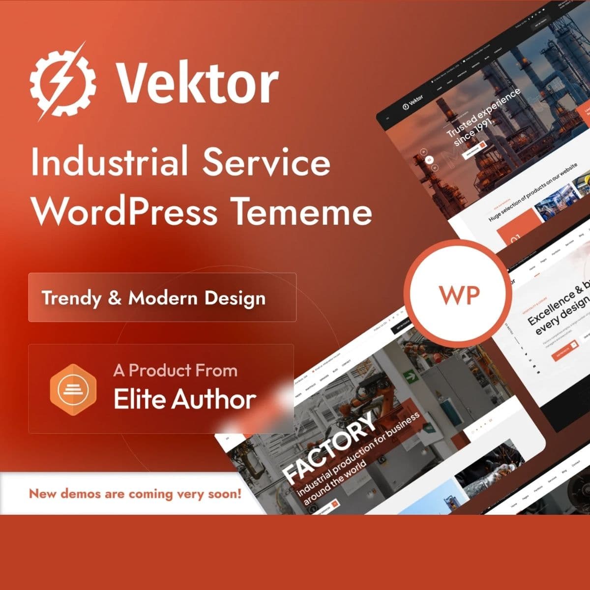 Vektor - 工业服务 WordPress 主题