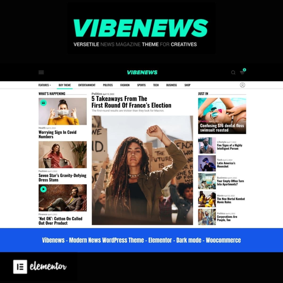 Vibenews - Newspaper & Dergi WordPress Teması