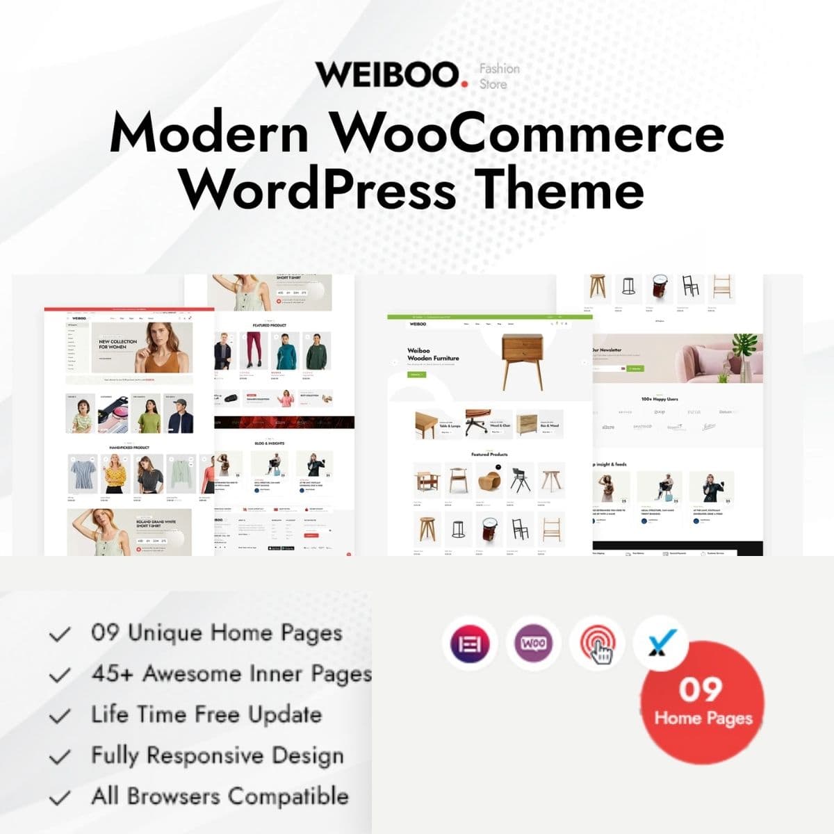 Weiboo - WooCommerce Tema WordPress