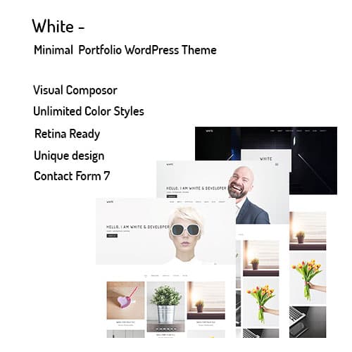 White – Minimal Portafolio Tema de WordPress