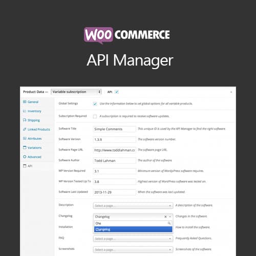 WooCommerce API Manager $4.49 (97% Off) | PluginTheme.net