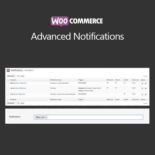 WooCommerce 高级 通知s