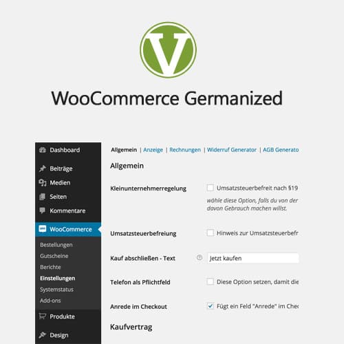 WooCommerce Germanized Pro by Vendidero WooCommerce Germanized Pro by Vendidero