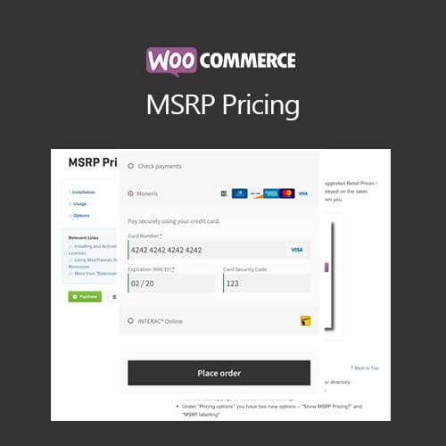 WooCommerce MSRP Preços
