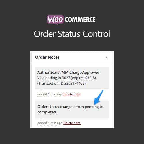 WooCommerce訂單 Status Control WooCommerce訂單 Status Control