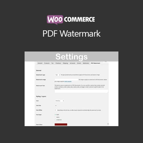 WooCommerce PDF Watermark WooCommerce PDF Watermark