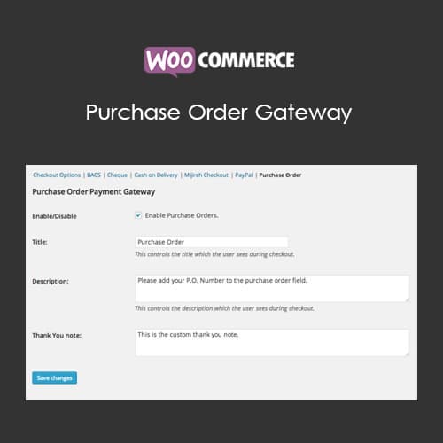 WooCommerce Purchase Commande Gateway