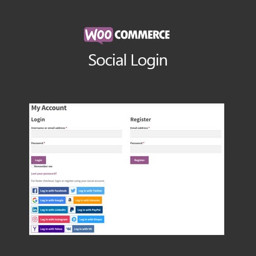 WooCommerce 社交 登录