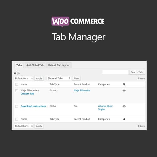 WooCommerce Tab管理器