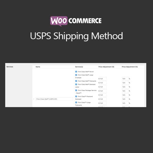 WooCommerce USPS 物流 Method