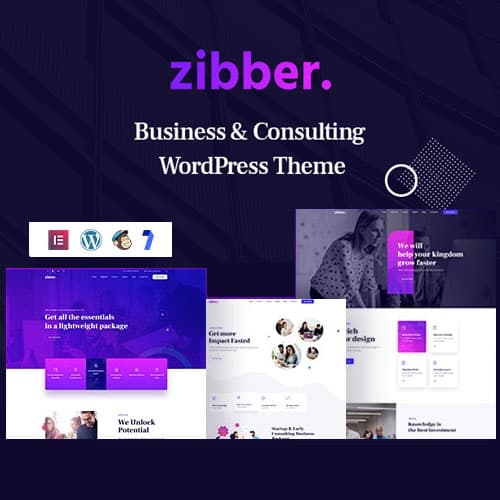 Zibber - Consulting 商业 WordPress主题 + RTL
