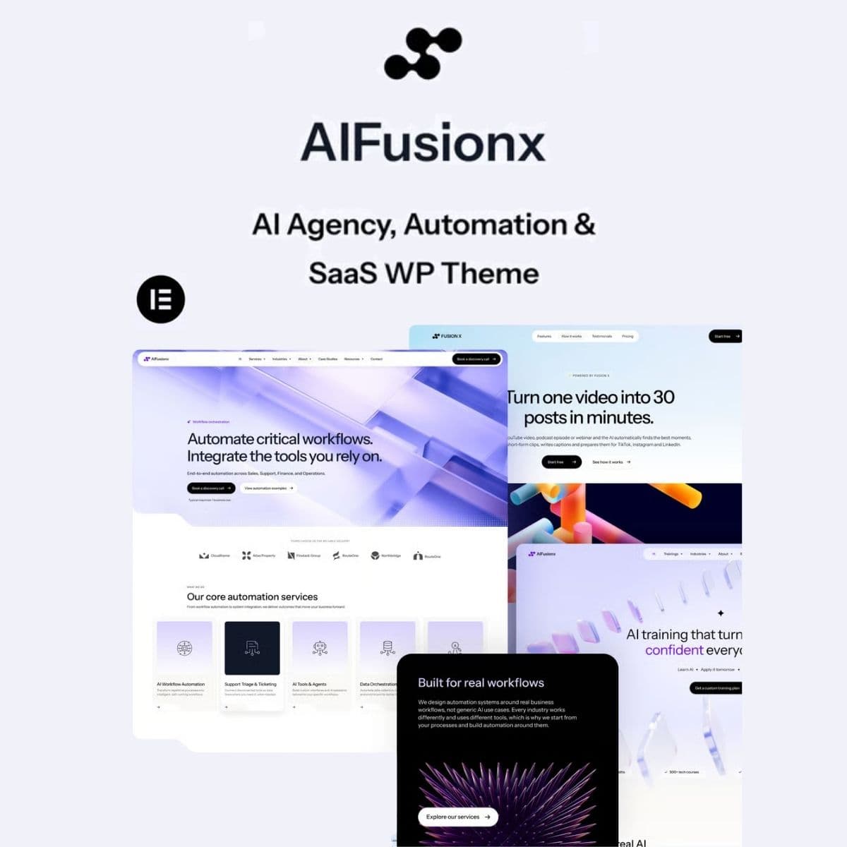 Screenshot of AI FusionX interface