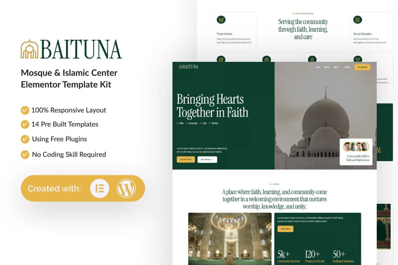 Baituna - WordPress Plugin/Theme Screenshot of Baituna interface