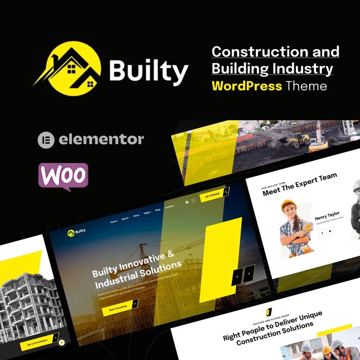 Screenshot of Builty interface