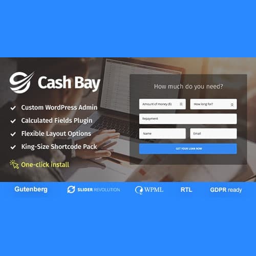 Cash Bay - Banking and Payday Loans WordPress主题