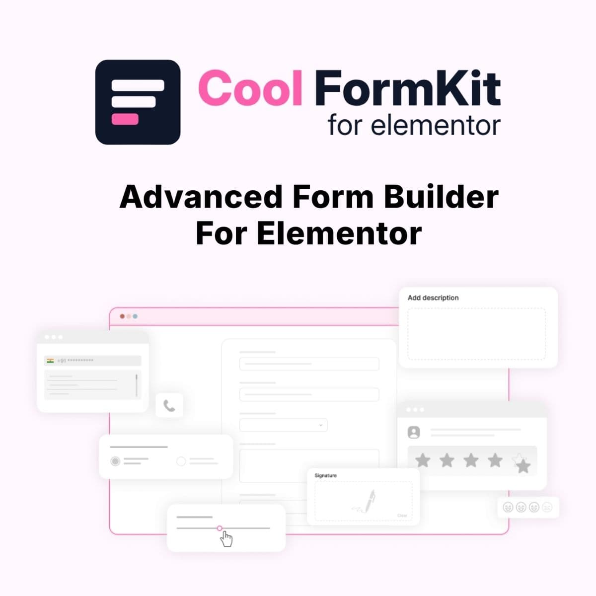 Screenshot of Cool FormKit for Elementor Forms interface