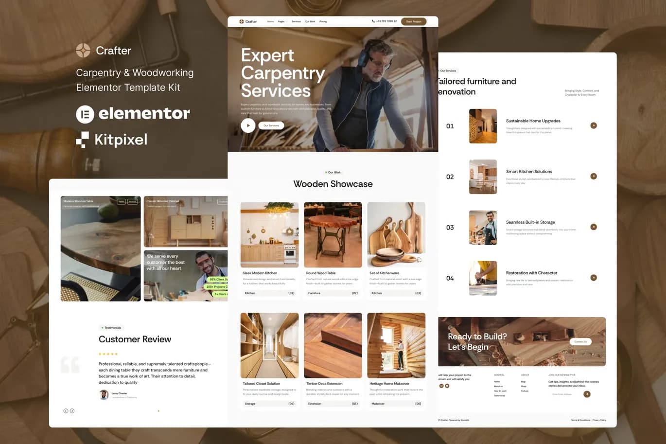 Crafter - WordPress Plugin/Theme Screenshot of Crafter interface