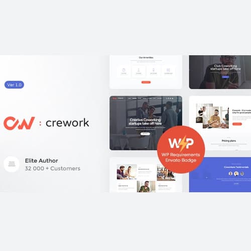 Crework | Coworking and Creatief Space WordPress-thema