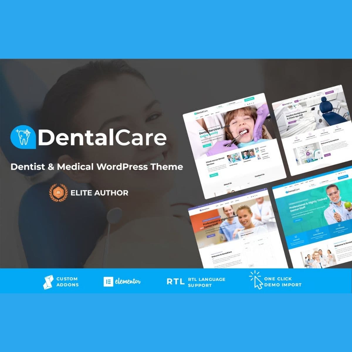 Screenshot of Dental Care interface