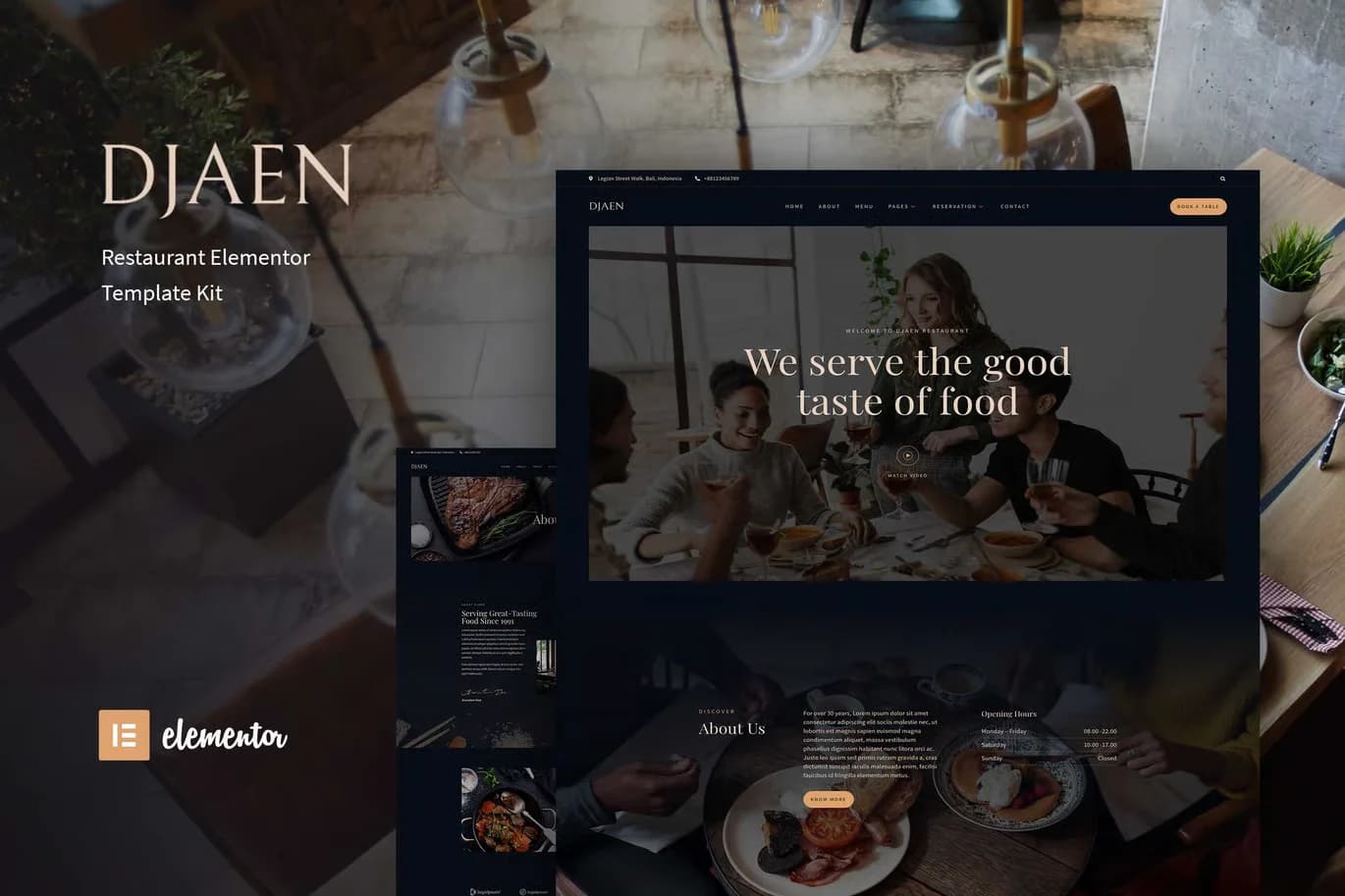 Djaen - WordPress Plugin/Theme Screenshot of Djaen interface