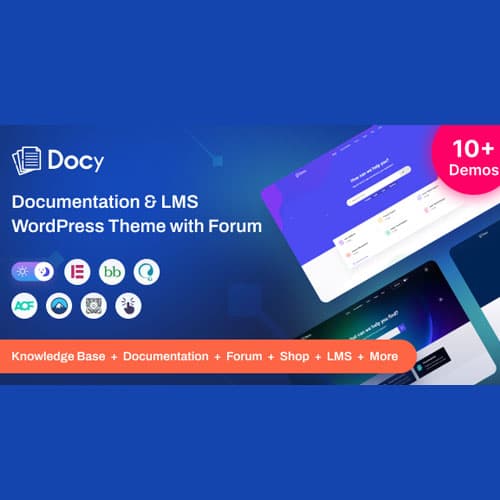 Docy - Premium Documentation, Knowledge base & LMS ธีม WordPress with Helpdesk Forum