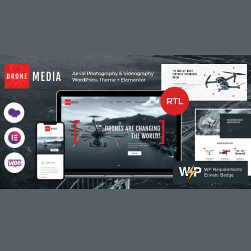 Drone Media | Aerial Photography & Videography Theme WordPress + Elementor