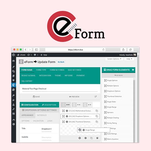 eForm - WordPress Форма Конструктор