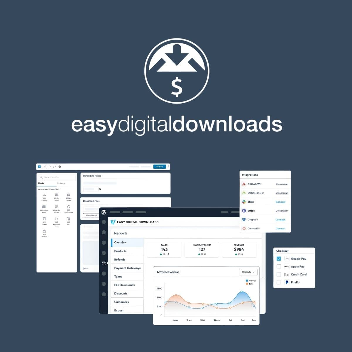 Screenshot of Easy Digital Downloads Pro interface