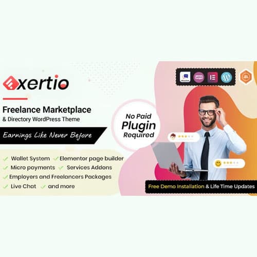 Exertio - Freelance Marketplace Tema WordPress