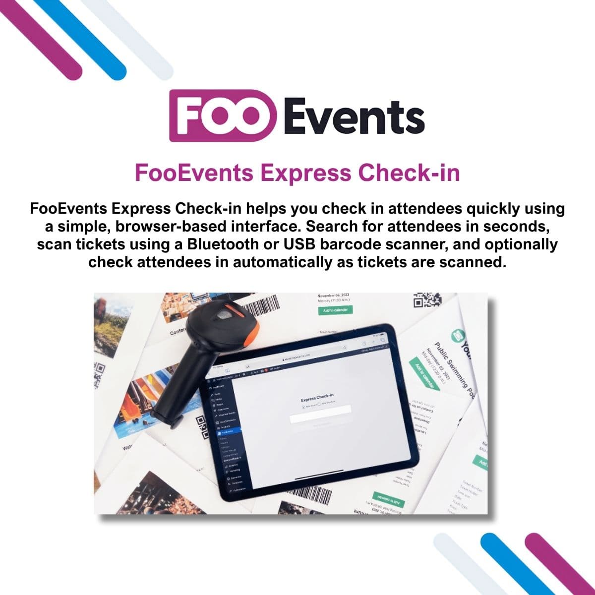 Screenshot of FooEvents Express Check-in interface