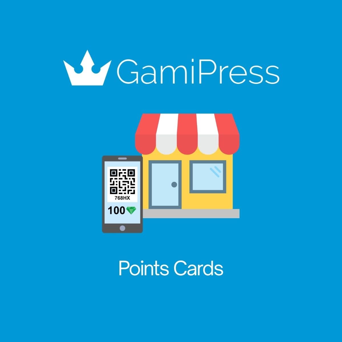 Screenshot of GamiPress Points Cards interface