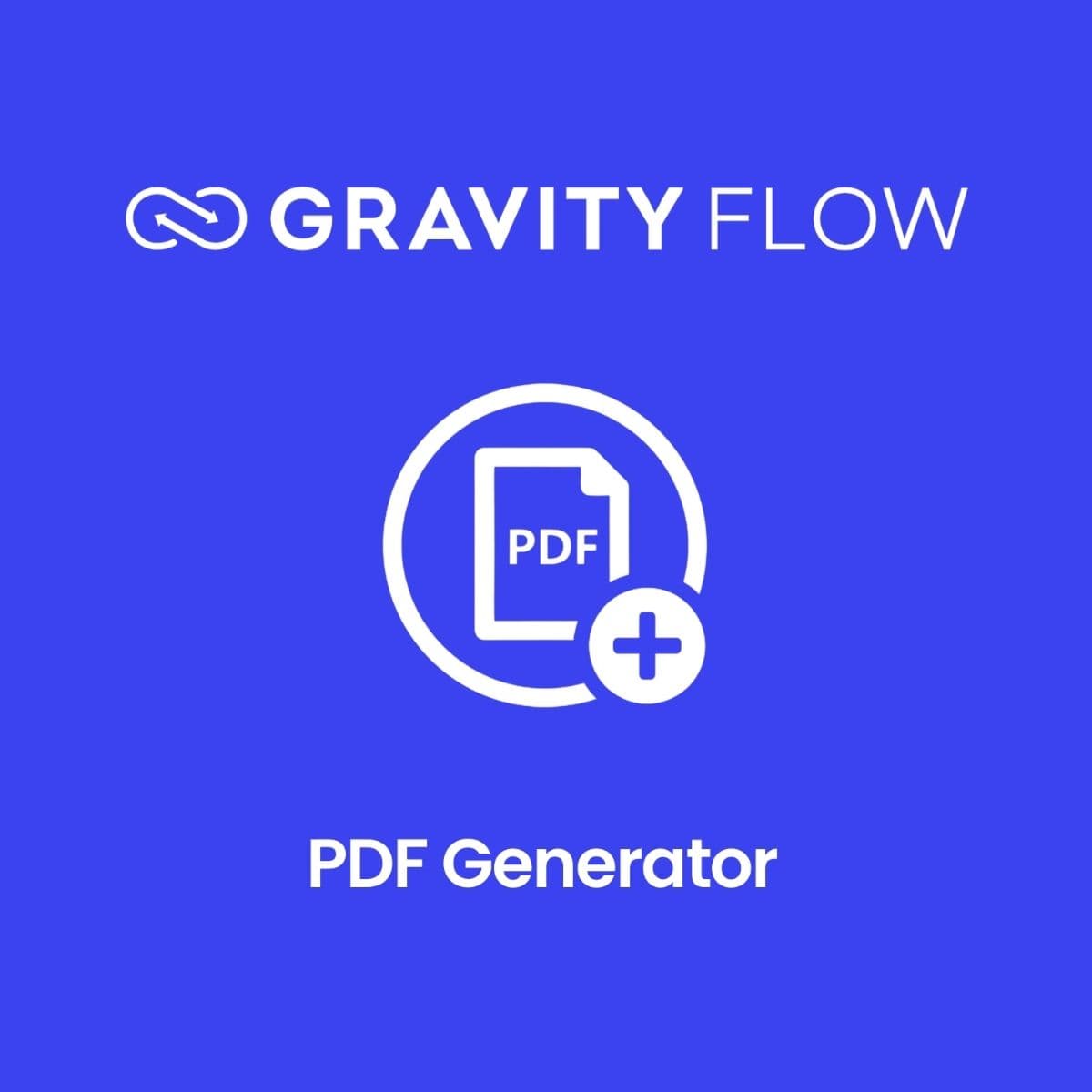 Screenshot of Gravity Flow PDF Generator Extension interface