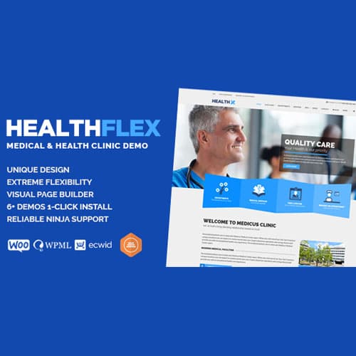 HEALTHFLEX - Doctor 医疗 Clinic & 健康 WordPress主题