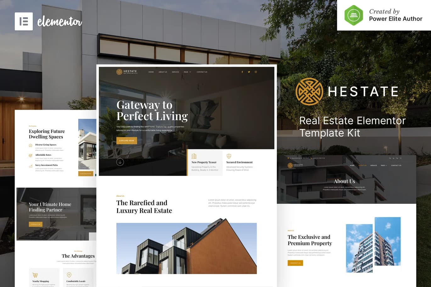 Screenshot of Hestate interface