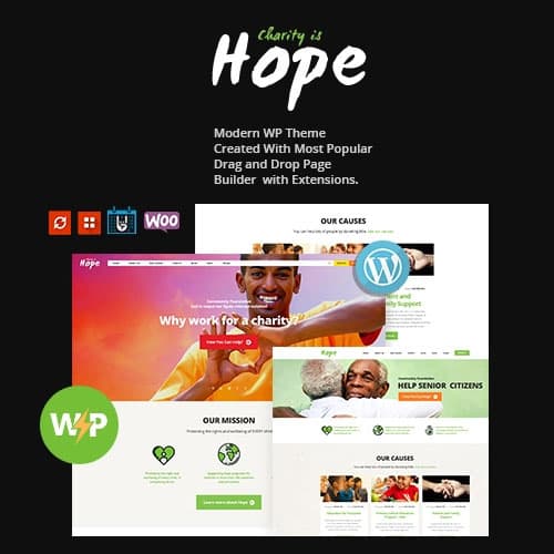 Hope | Non-Profit, Charity & Donations Тема WordPress + RTL