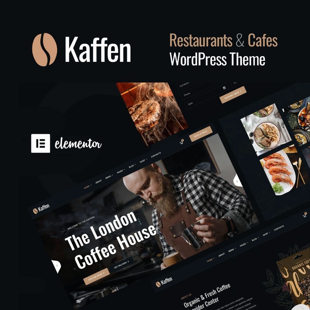 Screenshot of Kaffen interface