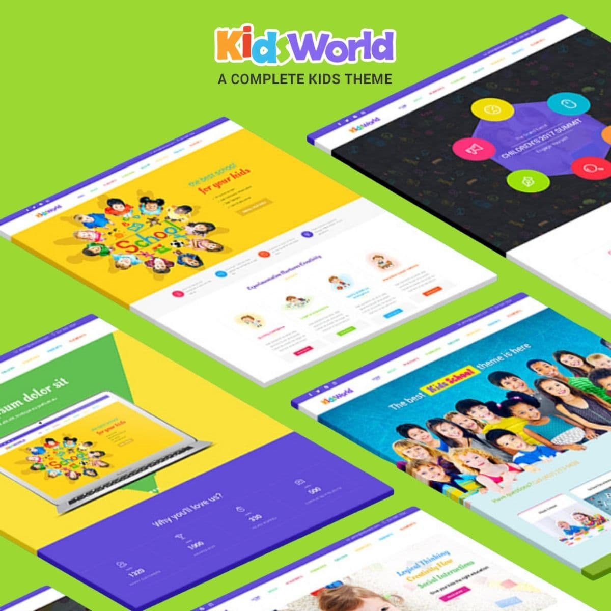 Screenshot of Kids Heaven interface