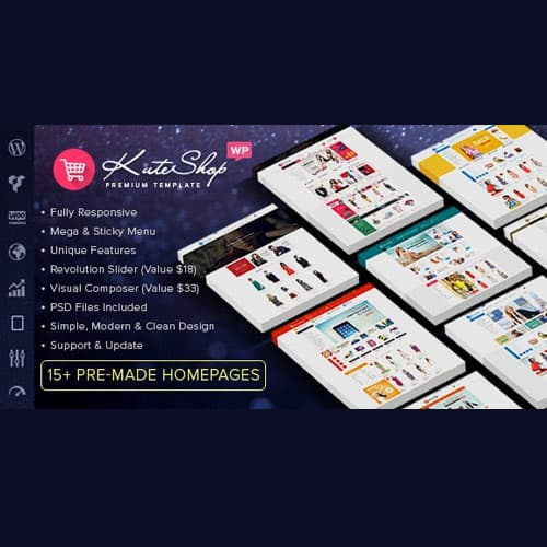 KuteShop - 时尚, 电子产品 & 市场 Elementor WooCommerce Theme