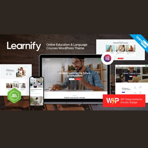 Learnify - Online教育 Courses WordPress主题