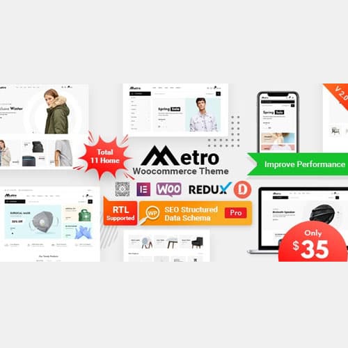 Metro – Minimal WooCommerce WordPress主題
