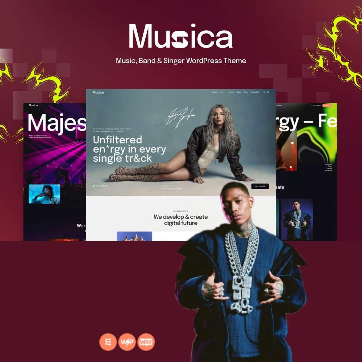 Screenshot of Muzica interface