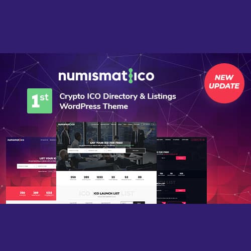 Numismatico - Cryptocurrency निर्देशिका & Listings वर्डप्रेस थीम