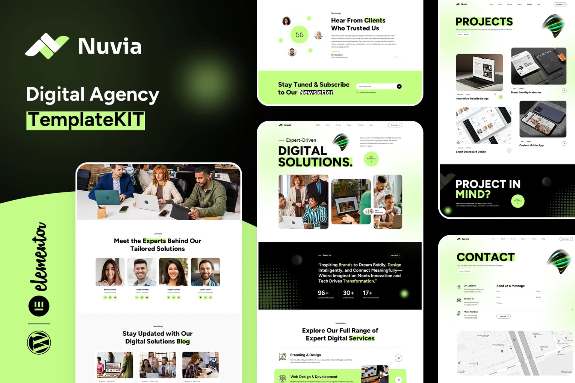 Nuvia - Digital Agency Elementor Template Kit Nuvia - Digital Agency Elementor Template Kit