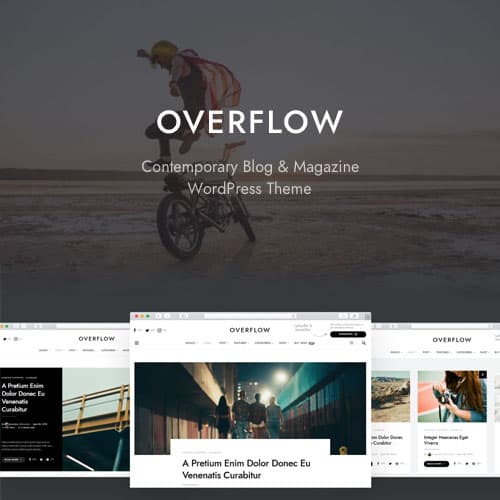 Overflow - Contemporary Blog & Журнал Тема WordPress