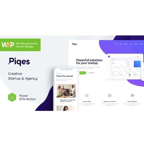 Piqes | クリエイティブ Startup & エージェンシー WordPressテーマ