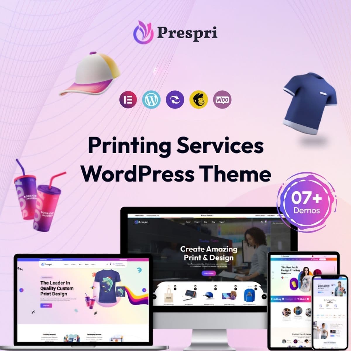 Prespri - WordPress Plugin/Theme Screenshot of Prespri interface